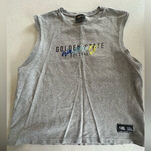 NBA Golden State Warriors Gray Sleeveless Top Men’s XL! Basketball!
